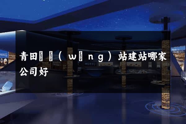 青田縣網(wǎng)站建站哪家公司好