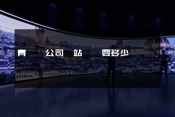 青陽縣公司網站設計要多少錢
