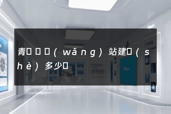 青陽縣網(wǎng)站建設(shè)多少錢