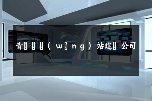 青陽縣網(wǎng)站建設公司