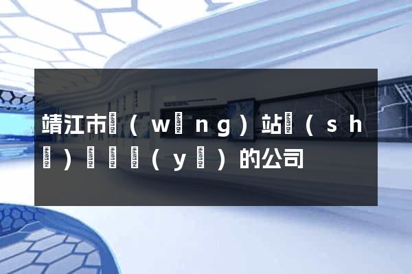 靖江市網(wǎng)站設(shè)計專業(yè)的公司