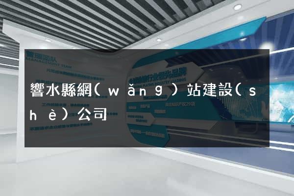 響水縣網(wǎng)站建設(shè)公司
