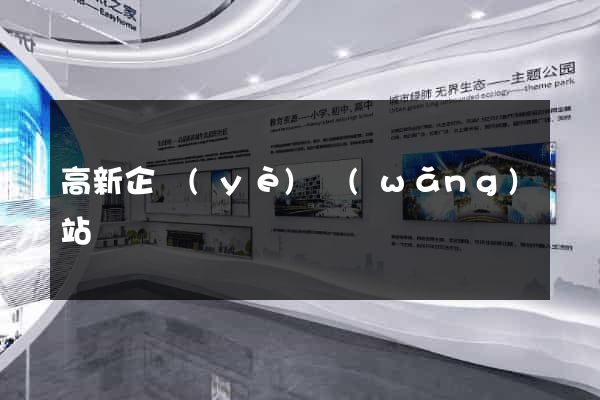 高新企業(yè)網(wǎng)站