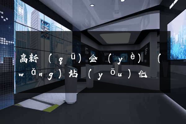 高新區(qū)企業(yè)網(wǎng)站優(yōu)化