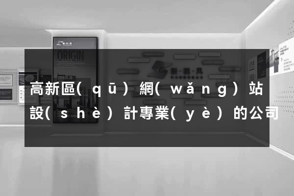 高新區(qū)網(wǎng)站設(shè)計專業(yè)的公司