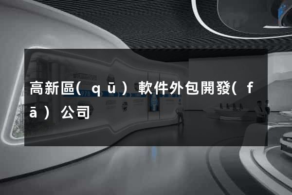高新區(qū)軟件外包開發(fā)公司