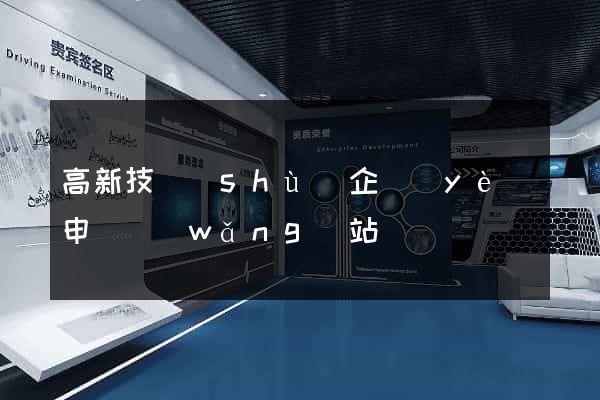 高新技術(shù)企業(yè)申請網(wǎng)站