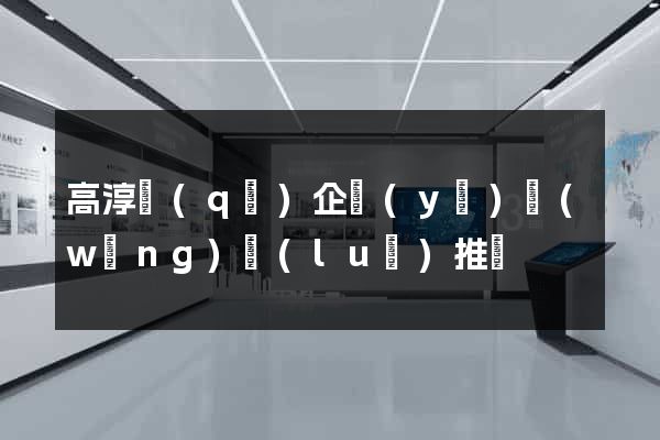 高淳區(qū)企業(yè)網(wǎng)絡(luò)推廣