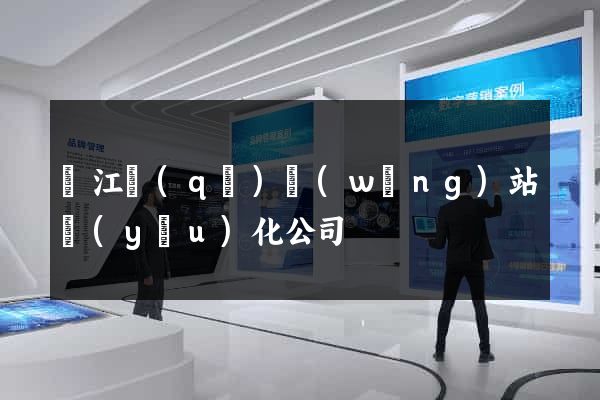 鳩江區(qū)網(wǎng)站優(yōu)化公司