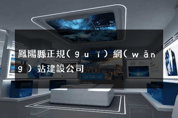 鳳陽縣正規(guī)網(wǎng)站建設公司