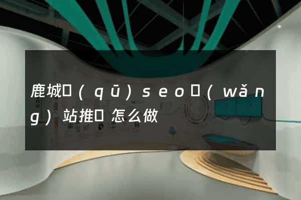 鹿城區(qū)seo網(wǎng)站推廣怎么做