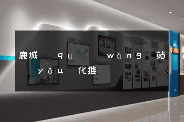 鹿城區(qū)網(wǎng)站優(yōu)化推廣