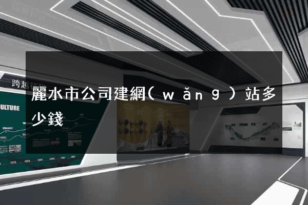 麗水市公司建網(wǎng)站多少錢