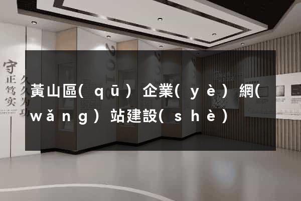黃山區(qū)企業(yè)網(wǎng)站建設(shè)
