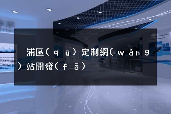 黃浦區(qū)定制網(wǎng)站開發(fā)