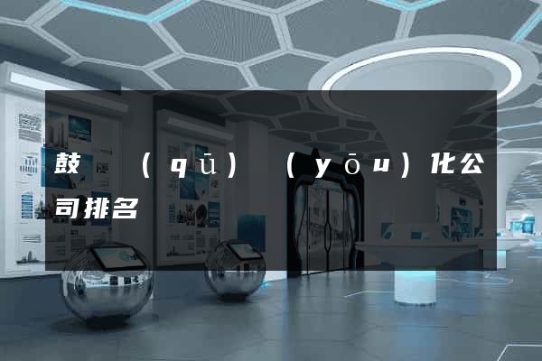 鼓樓區(qū)優(yōu)化公司排名