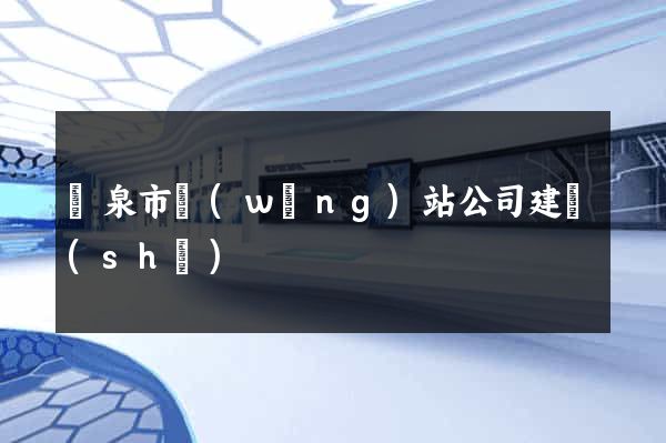 龍泉市網(wǎng)站公司建設(shè)