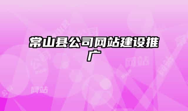 常山縣公司網(wǎng)站建設(shè)推廣