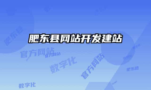 肥東縣網(wǎng)站開(kāi)發(fā)建站