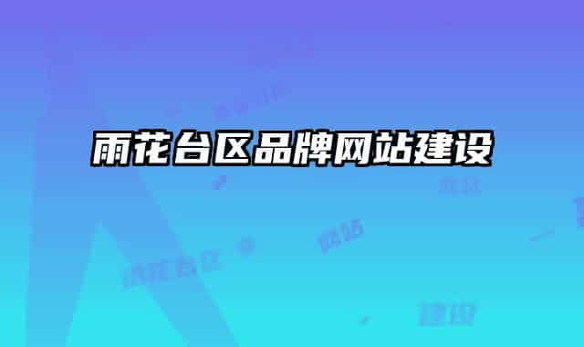 雨花臺區(qū)品牌網(wǎng)站建設(shè)
