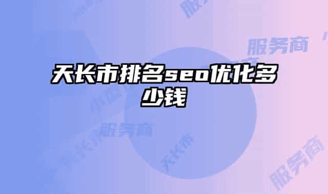 天長市排名seo優(yōu)化多少錢
