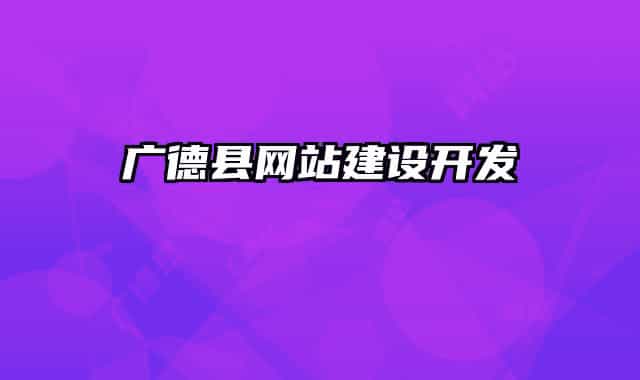 廣德縣網(wǎng)站建設(shè)開發(fā)