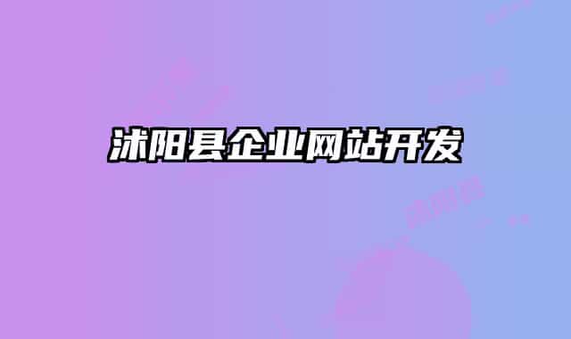 沭陽縣企業(yè)網站開發(fā)