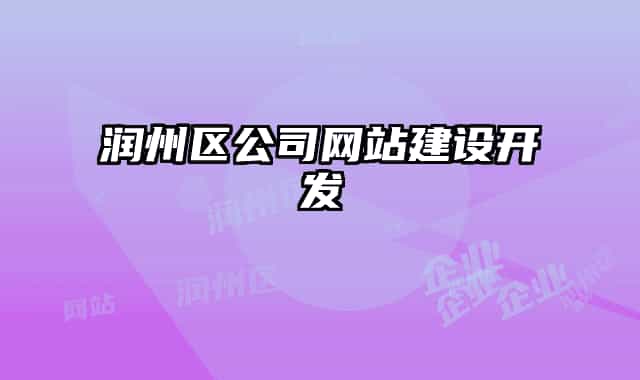 潤州區(qū)公司網(wǎng)站建設開發(fā)