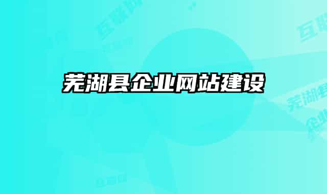 蕪湖縣企業(yè)網(wǎng)站建設