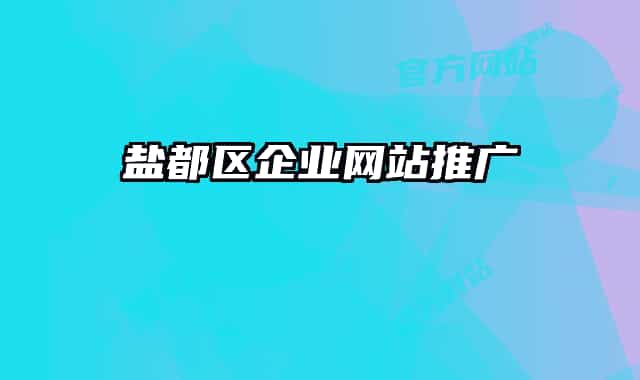 鹽都區(qū)企業(yè)網(wǎng)站推廣