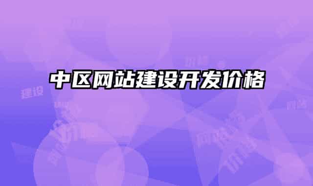 中區(qū)網站建設開發(fā)價格